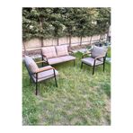 FUNEST BAHÇE,BALKON MOBİLYASI,METAL ÇAY SETİ,CAFE, 2+1+1