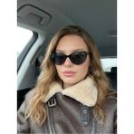 funeyes Catte Siyah Cat Eye Güneş Gözlüğü T Gold Aksesuarlı