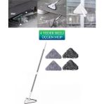 Funflex 4 Adet Üçgen Mop Yedek Bezi - Gri - Beyaz