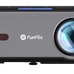 FunFlix P1 Android 4K Destekli Bluetooth 5G Wi-Fi LED Full HD Projeksiyon Cihazı, 150W lamba, 300 inç görüntü