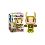 Funko 19886 Pop Marvel: Loki With Sweater Metallic Special Edition No:1322 Bobble Head