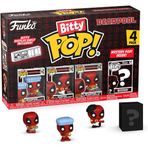 Funko Bitty Pop!: Deadpool Mini Koleksiyon Oyuncakları 4'Lü Paket - Deadpool (Bathtime), Deadpool (F