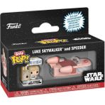 Funko Bitty Pop Ride: Star Wars - Speeder W/luke - (Kenya)Black-TrueWhite