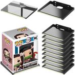 Funko Pop Anime Figürü için Duvar Teşhir Rafları, Karanlık Şeritlerde Parlayan Ekran Çıkıntıları, Aksiyon Figürleri Oyun Odası için Toplayıcı Raflar, Mini Koleksiyon Rafları 2 lbs'ye kadar tutar (12