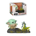 Funko POP! Deluxe: Star Wars The Mandalorian - Din Grogu (The Child, Baby Yoda) Kurbağa ile - Özel Seri Koleksiyon Figürü