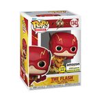Funko Pop Movies Dc: The Flash - The Flash Running Glows İn The Dark Amazon Exclusive No:1343