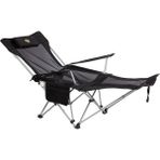 Funky Chairs Lazy 3 Plus Siyah Yatabilen Kamp Sandalyesi