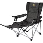 Funky Chairs Lazy 4 Katlanabilir Kamp ve Plaj Sandalyesi – Ayak Uzatmalı, 3 Kademeli Şezlong, Yastıklı, Bardaklıklı -Antrasit