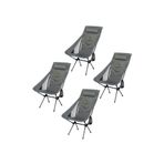 Funky Chairs Sky Ultralight Katlanabilir Kamp Sandalyesi Gri 4 Adet