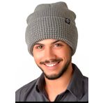 Funky Junque Basics Waffle Örgü Kışlık Bere - Erkekler ve Kadınlar için Sıcak Şapkalar, Rahat Erkek Bereleri, Dayanıklı Premium Kızak Şapkası, Açık Gri, Tek Beden