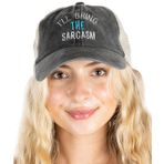 Funky Junque Kadın Beyzbol Şapkası I'll Bring The Saying Hat Gelin Bekarlığa Veda Partisi Pamuk Örgü Ayarlanabilir Snapback Yaz, Alaycılığı Getireceğim, Tek Beden