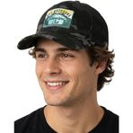 Funky Junque Kamyoncu Şapkası Erkek ve Kadın Beyzbol Şapkası Snapback Dış Mekan Yama File Sırt Ayarlanabilir Fit Retro Nefes Alabilir, Açık Havaya Çıkın - Siyah Kamuflaj, Tek Beden