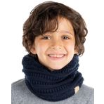 Funky Junque Kış Polar Astarlı Boyun Isıtıcı Tüp Eşarp Çift Katmanlı Soğuk Hava Yüz Örtüsü Tozluk Çocuk Erkek Kız Çocuk Yeni Yürümeye Başlayan Çocuk, Lacivert, Tek Beden
