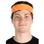 Funky Junque Üniseks%100 Pamuk Çok Amaçlı Bandana Eşarplar Şal Desenli Saç Bandı Mendil Kadın Erkek Kız Çocukları için, Neon Turuncu, Tek Beden