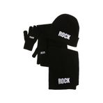 Funky Rocks Atkı Bere Eldiven Takımı, 8-11 Yaş, 8-11 Yaş, 5002750487, Siyah, Kız Çocuklar