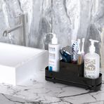 FUNKYLEE Mutfak Lavabosu için Sünger Tutucu, Fırça Tutuculu Lavabo Kutusu, Mutfak Lavabo Düzenleyici ve Depolama, Süngerler, El ve Bulaşık Sabunlukları, Bulaşık Fırçaları ve Havlular için