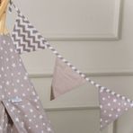 Funna Baby 9504 Bebek Odası Şerit Bayrak - Taupe