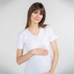 Funna Baby Mamma Antonia Beyaz Hamile T-shirt