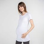 Funna Baby Mamma Carina Beyaz Hamile T-shirt