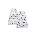 Funna Baby Mountains Siyah 50 cm 2'li Bebek Uyku Tulumu Seti