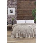 FUNNDY Tek Kişilik Pike 170x210 Piramit Model Koyu Kahve