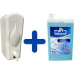 Funny 1 L Köpük Sabun Dispenseri + 1 L Köpük Sabun Kartuşu - Beyaz