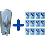 Funny 12 Adet/ 1 L Köpük Sabun Kartuşu + Dispenser - Gri