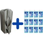 Funny 12 Adet/ 1 L Köpük Sabun Kartuşu + Dispenser - Mat Krom