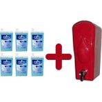 Funny 6 Adet/ 1 L Köpük Sabun Kartuşu + Dispenser - Kırmızı