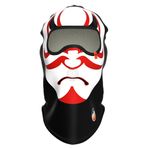 Funny Balaklava, Su İtici özellikli(DWR) Baskılı Snowboard, Kayak, Motosiklet, Bisiklet Kar Maskesi (MASFB011, Tek Beden)