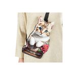 Funny Design Kedi Tasarımlı Omuz Çantası - Rose