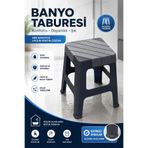 Funny Life Kaydırmaz Banyo Taburesi Yeni Tasarım Plastik Çok Amaçlı Tabure Duş Oturağı Suya Dayanıklı