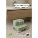 Funny Life Kaydırmaz Taban Çocuk Basamaklı Eğitim Taburesi - Banyo, Lavabo, Klozet Basamak Merdiven Yükseltici