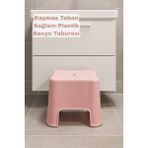 Funny Life Kaydırmaz Tabanlı 200 kg Taşıma Kapasiteli - Ultra Dayanıklı Banyo Taburesi - Pembe