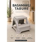 Funny Life Küçük Boy Basamaklı Tabure Kaydırmaz 2 Kademeli Plastik Mutfak Banyo Çok Amaçlı Tabure