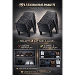 Funny Life Tekli Ayakkabı Rampası - Dolap Düzenleyici Kokusuz Organizer - 15 Adet
