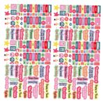 FUNOMOCYA 15pcs DIY Dekorasyon Çıkartmaları Bütçe Kitapları Için İngilizce Etiket Çıkartmaları Planlamacılar Dergiler Scrapbooking Zanaat Projeleri Için Vintage