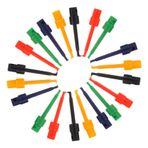FUNOMOCYA 20 Adet Hassas Mini Test Klipsi Elektronik Ic Testi Multimetre Cep Telefonu Için Plastik Test Kancaları