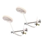 FUNOMOCYA 2pcs Davul Damper Sessiz Susturma Pedleri, Trampet Için Metal Kollu Ton Susturucu Üzerinde Kelepçe Hissetti
