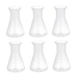 FUNOMOCYA 50ml Plastik Erlenmeyer Flask Seti Laboratuvar Bardakları Distilasyon Kimya Eğitimi Güvenlik