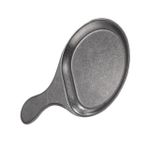 FUNOMOCYA Barbekü Servis Griddle Crepe Pan Fajita Plaka Tutamaklı Kızarmış Yumurta Tavası Biftek Tavası Paslanmaz Çelik Tabaklar Metal Kırılamaz Akşam Yemeği Tabakları