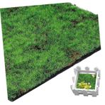 FUNOMOCYA Yapay Yosun Çim Mat Sahte Yosun Halı Ev Dekoru Kolay Peyzaj Dekorasyonu Yeşillik 30cmx30cm 1 Parça
