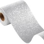 FunStick 10CM×6M Gri Glitter Duvar Kağıdı Kendinden yapışkanlı Glitter Folyo Gümüş Yapışkanlı Folyo Zanaat Çocuk Folyo Mobilya Çıkartmaları İçin Glitter Çıkartmalar İşçiliği için Glitter