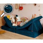 Funzy Oyun Parkuru Çocuk Kanepesi Seti Modüler, Yaratıcı, Yer Tasarruflu & Oeko Teks 100 - (Washed)Blue