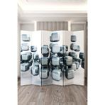 Fupe Shop Ara Bölme, Paravan, Bölge Kapama, Oda Bölücü Paravan, Dekor, Epilasyon Kuaför Oda Bölme, Ofis Bölme - 220X180 - Beyaz