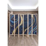 Fupe Shop Doğal Ağaç, Ara Bölme, Paravan, Oda Bölme, Bölge Kapama, Epilasyon Kuaför Oda Bölme, Ofis Ara Bölme - 220X180 - Mavi