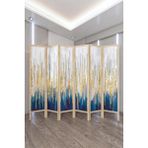 Fupe Shop Doğal Ağaç, Ara Bölme, Paravan, Oda Bölücü Paravan, Dekor, Epilasyon Kuaför Oda Bölme, Ofis Ara Bölme - 220 x 180 cm - Renkli