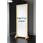 Fupe Shop Doğal Ahşap Ayaklı Kişiye Özel Paravan Seperatör Oda Bölme FP-224155 - 60X185 - Gold