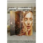 Fupe Shop Kadın Baskılı 5 Kanat Paravan Oda Bölme 559885 - 200X180 - Renkli