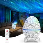 Fuqiduo LED yıldızlı gökyüzü projektörü, uzaktan kumandalı galaksi planetaryumu, Bluetooth hoparlörlü gece kutup ışığı, aurora efekti, çocuklar yetişkinler için beyaz gürültü ve yıldızlar
